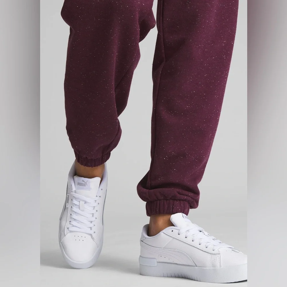 Puma Women's Live In Burgundy Speckled Sweatpants - Picture 5 of 12